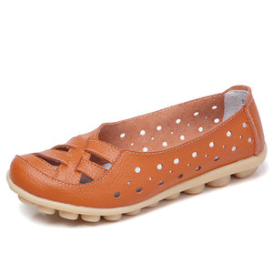 women flats  genuine leather shoes