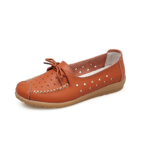 Summer women flats shoes women genuine leather