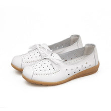Load image into Gallery viewer, Summer women flats shoes women genuine leather